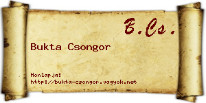 Bukta Csongor névjegykártya