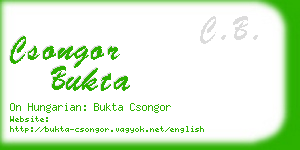 csongor bukta business card